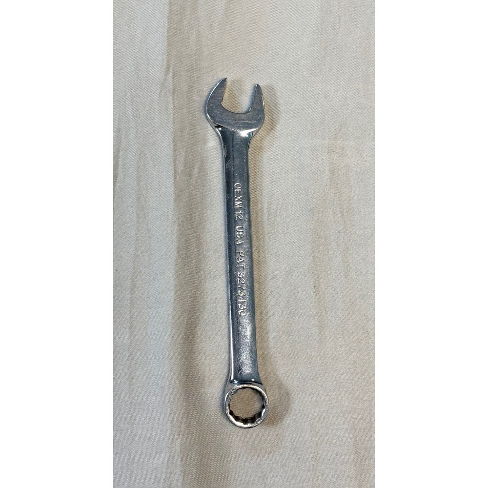 Snap-on OEXM 12 Metric Combination Wrench 12mm 12-Point USA PAT 3273430